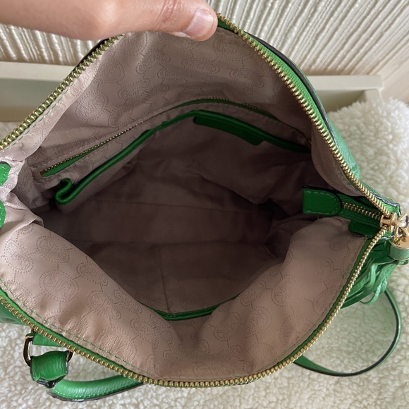Michael Kors green real leather medium cross body bag - Picture 5 of 9
